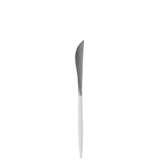 Uptown White Silver Dinner Knife