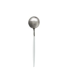 Uptown White Silver Soup Spoon