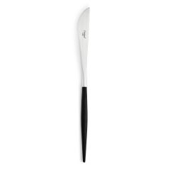 Uptown Black Silver Dinner Knife