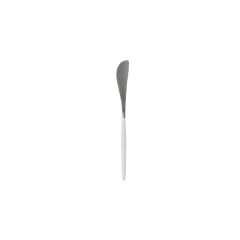 Uptown White Silver Butter Knife