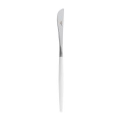 Uptown White Silver Dinner Knife
