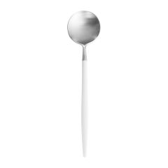 Uptown White Silver Soup Spoon