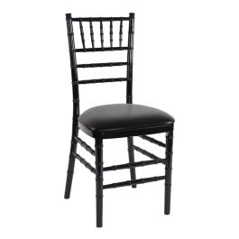Black cushion chair on sale