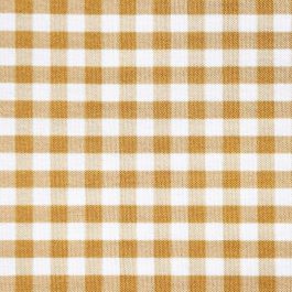 Goldenrod Gingham 132" Round Linen
